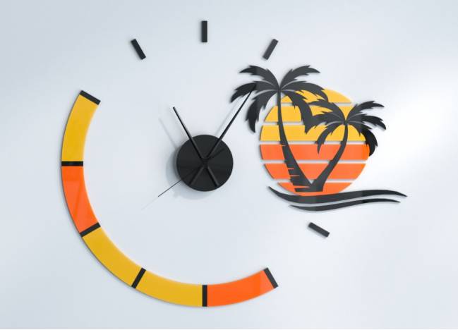 Wall Clocks Sunset XL